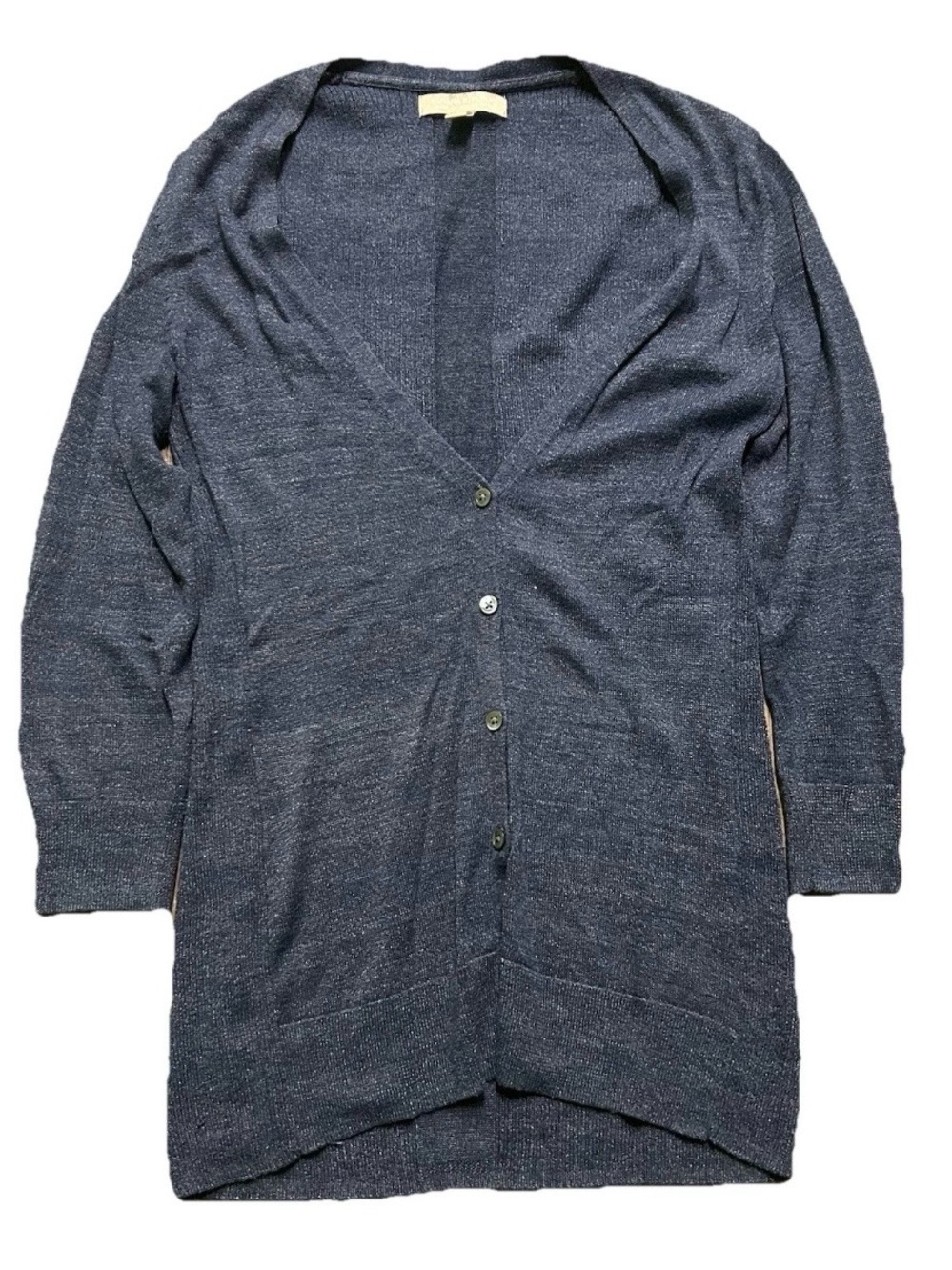 Women’s Banana Republic Tunic Length Blue Button Down Cardigan Size Small